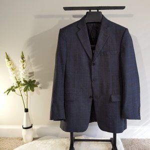 Burberry Bond Street Gray Texture Sport Coat Sz 40